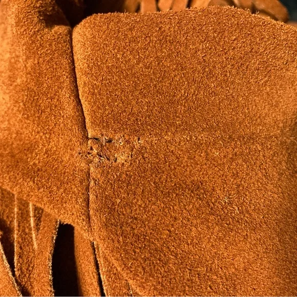 Jo O Kay Vintage Leather Fringed Jacket Coat Unisex Bohemian Western - Picture 12 of 16